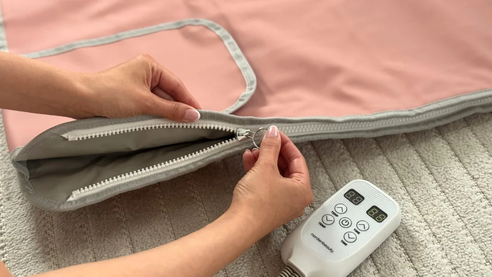 Short infrared sauna blanket pink 5